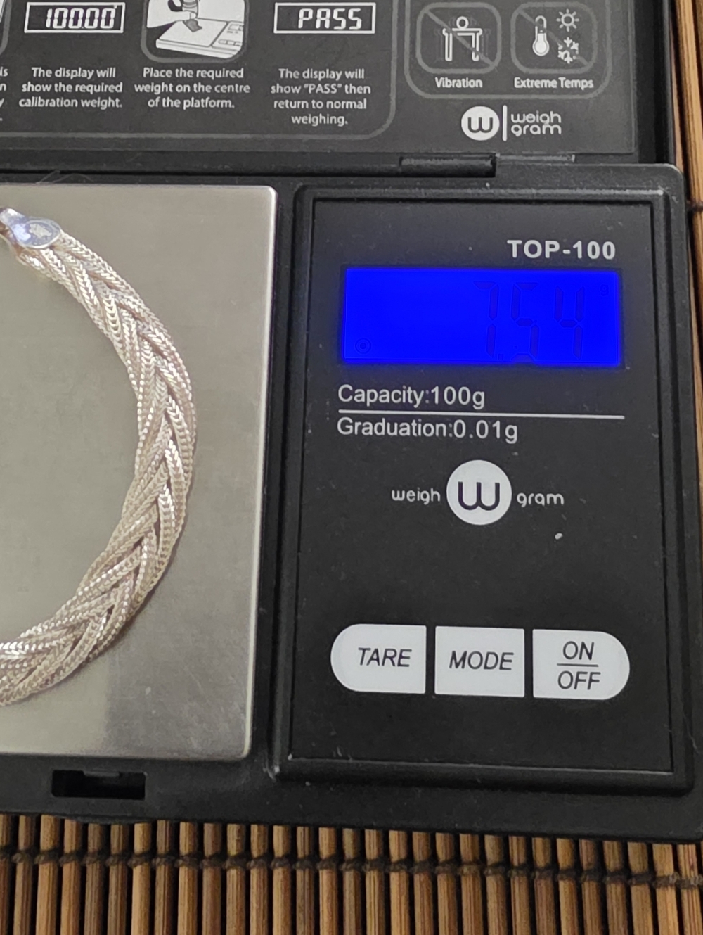 925 Silver Braided Bracelet (Vintage) - Picture 15 of 15
